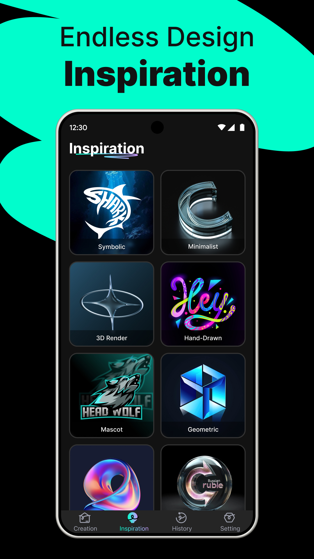 اسکرین شات 6 برنامه Logo Maker - AI Art Design