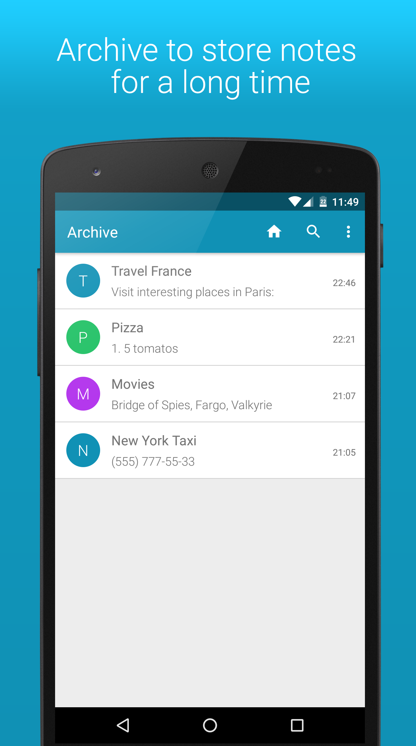 اسکرین شات 3 برنامه Light Notes