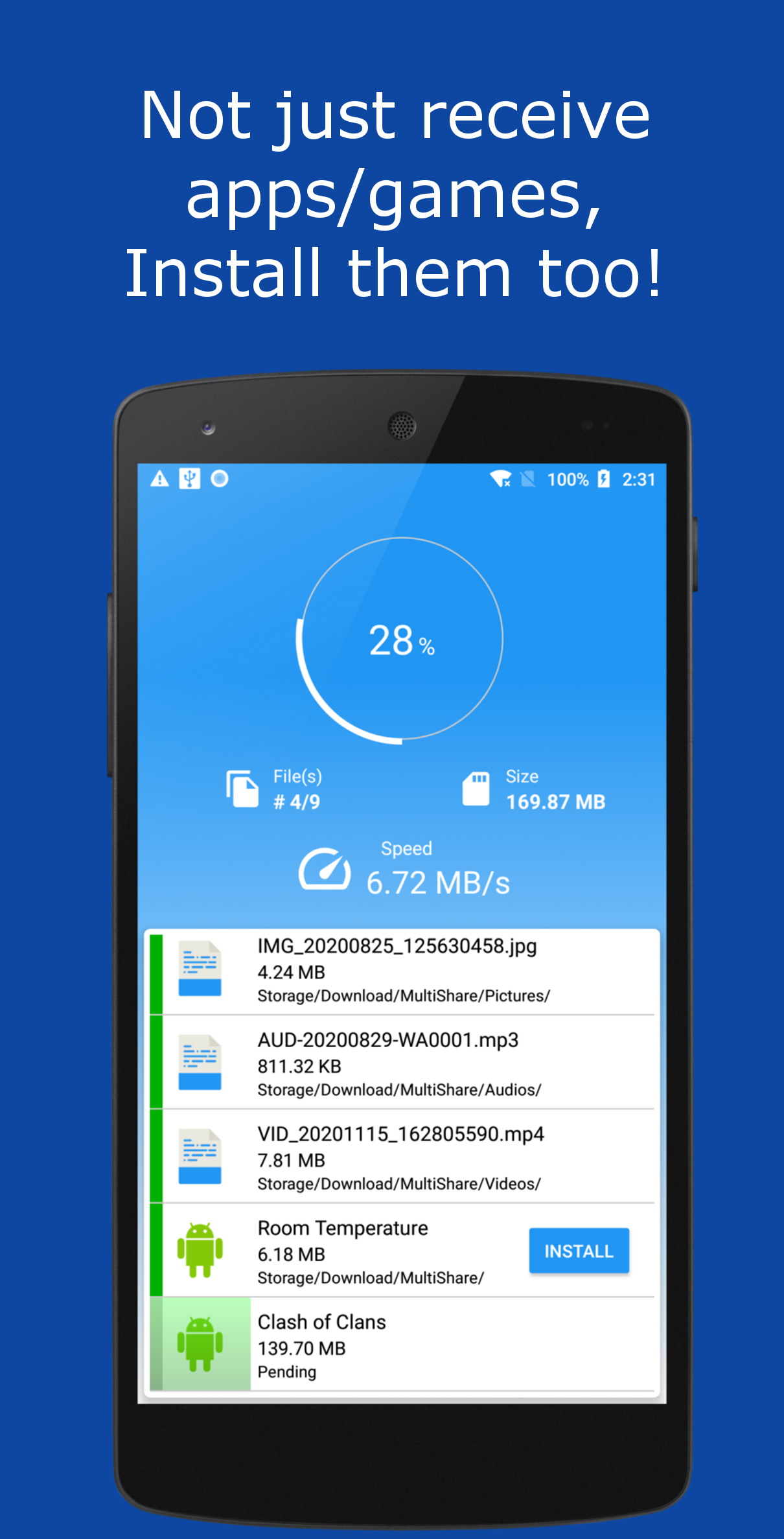 اسکرین شات 5 برنامه ShareIt (Share File, APK Fast)