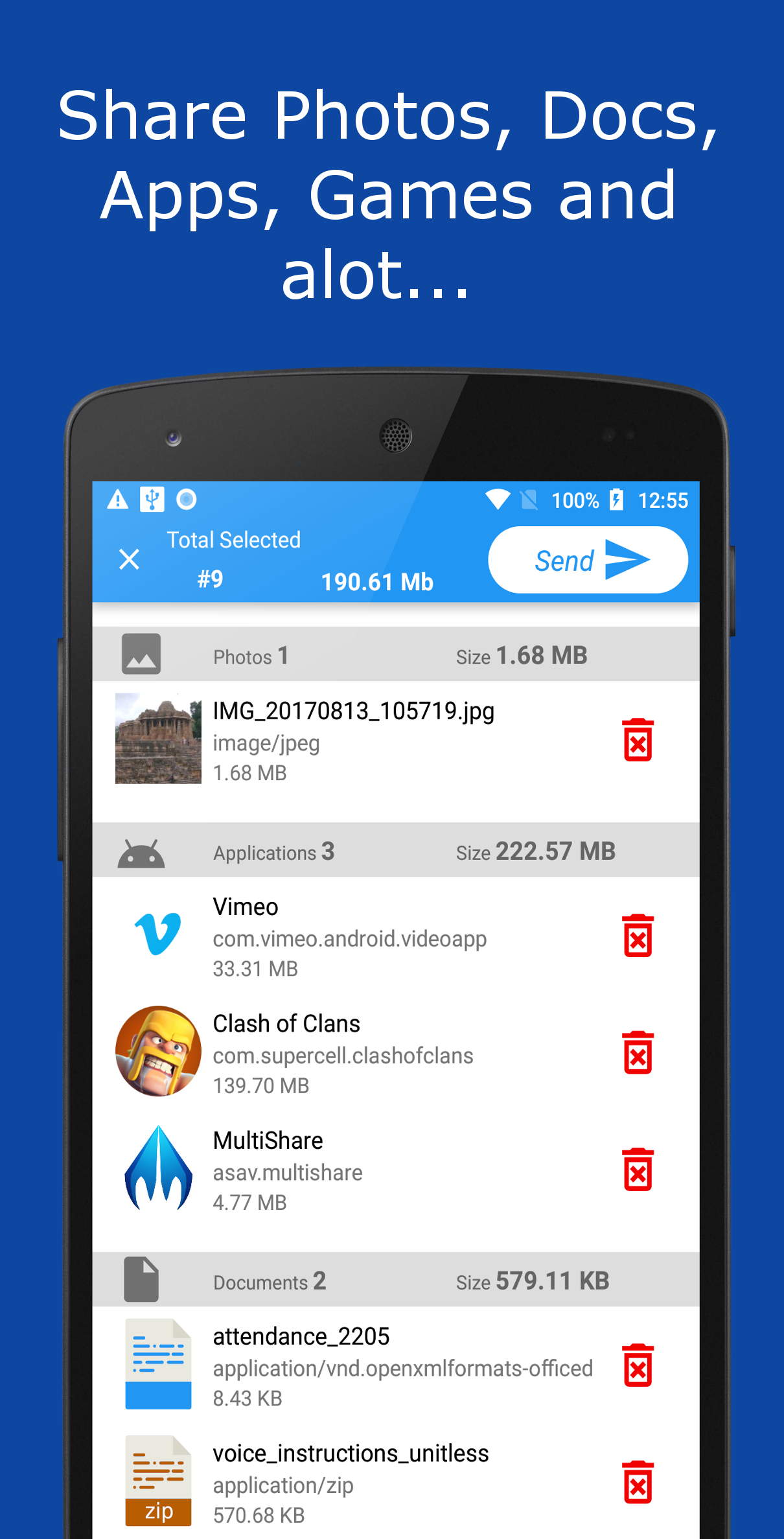 اسکرین شات 3 برنامه ShareIt (Share File, APK Fast)