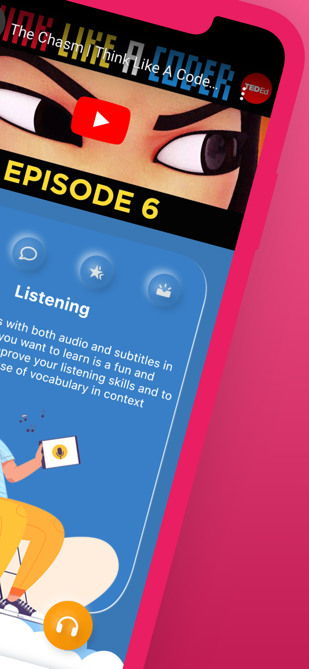 اسکرین شات 2 برنامه Zeng - Learn English by Video