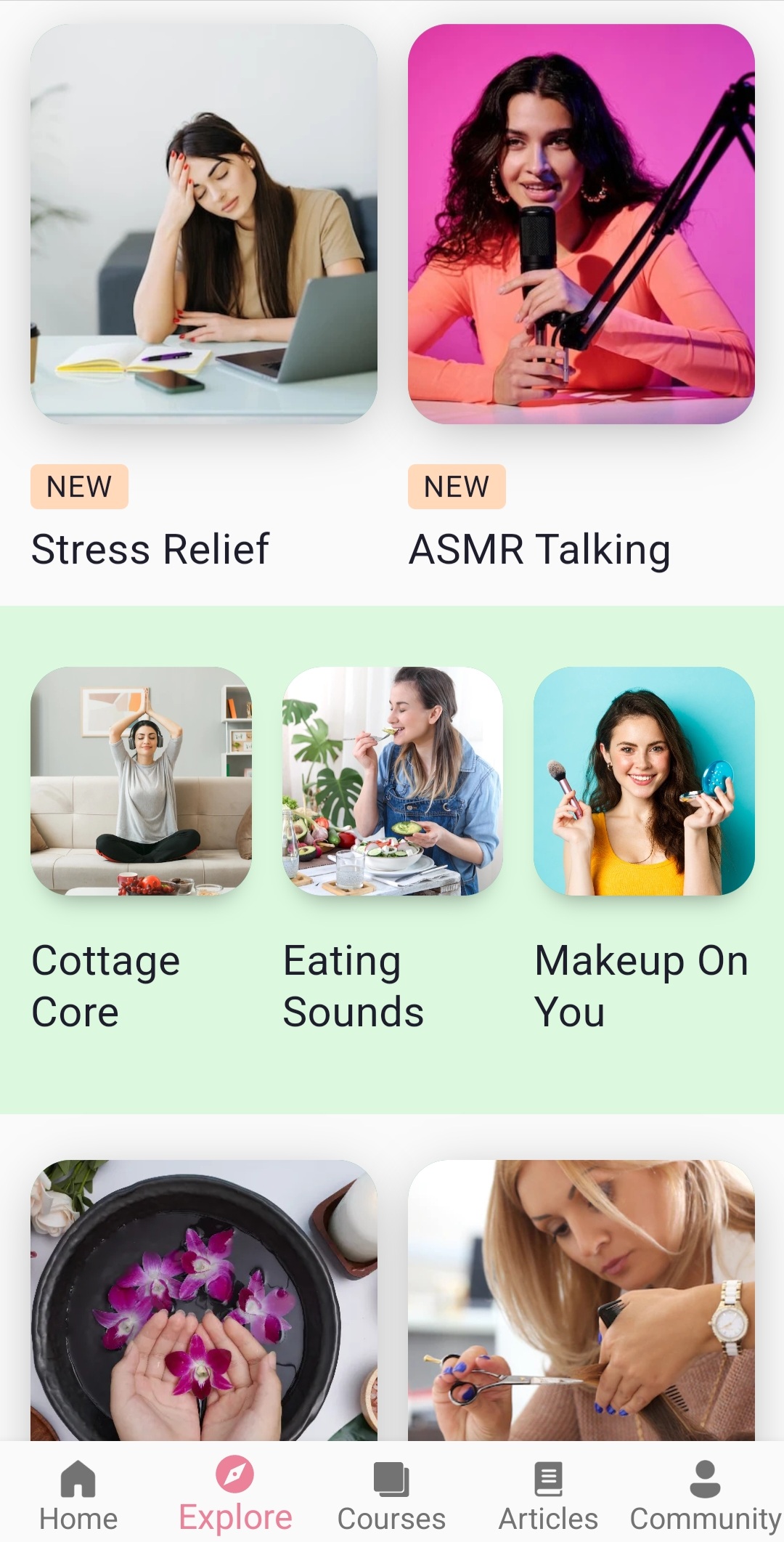 اسکرین شات 5 برنامه ASMR Videos and Sounds