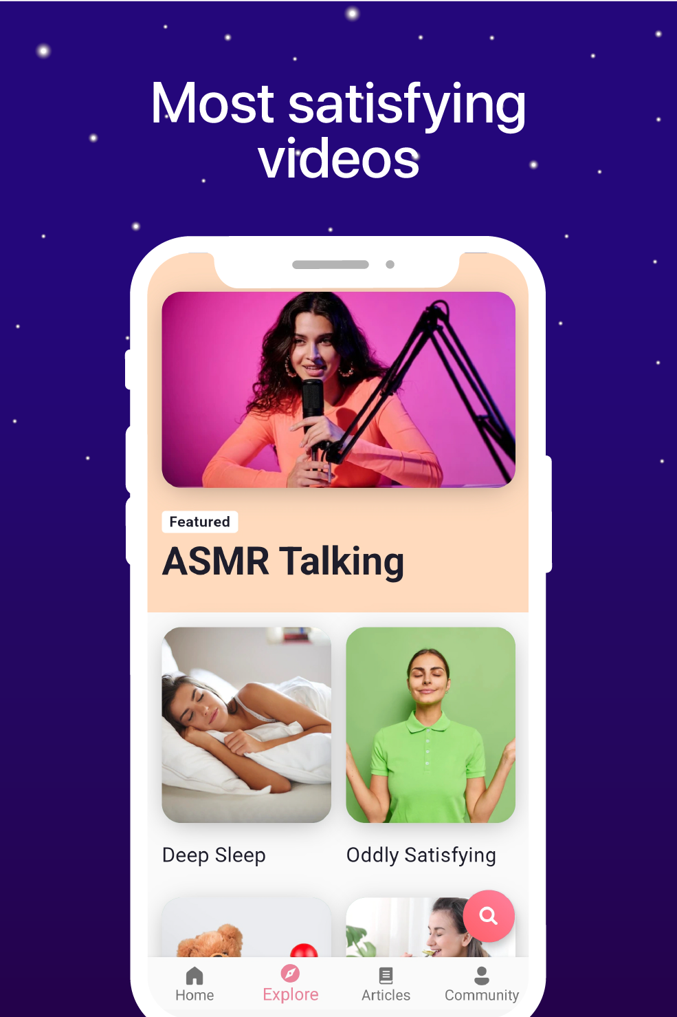 اسکرین شات 2 برنامه ASMR Videos and Sounds