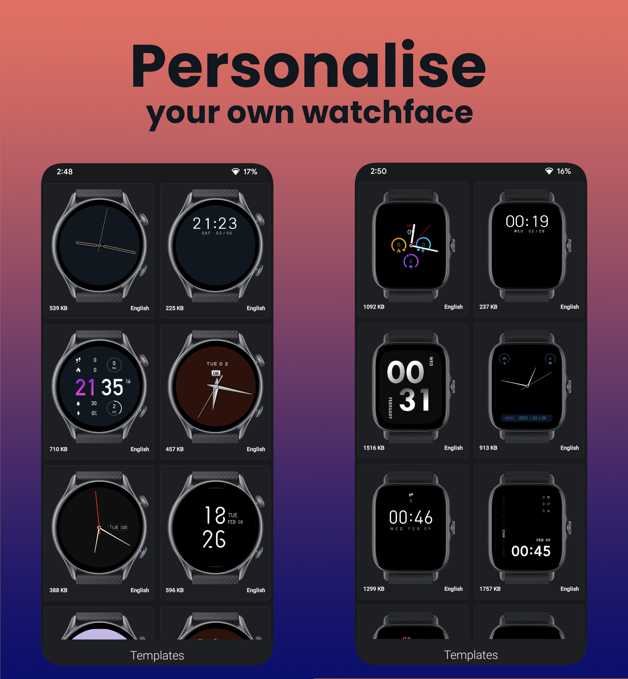 اسکرین شات 2 برنامه Amazfit GTR 4 GTS 4 WatchFaces