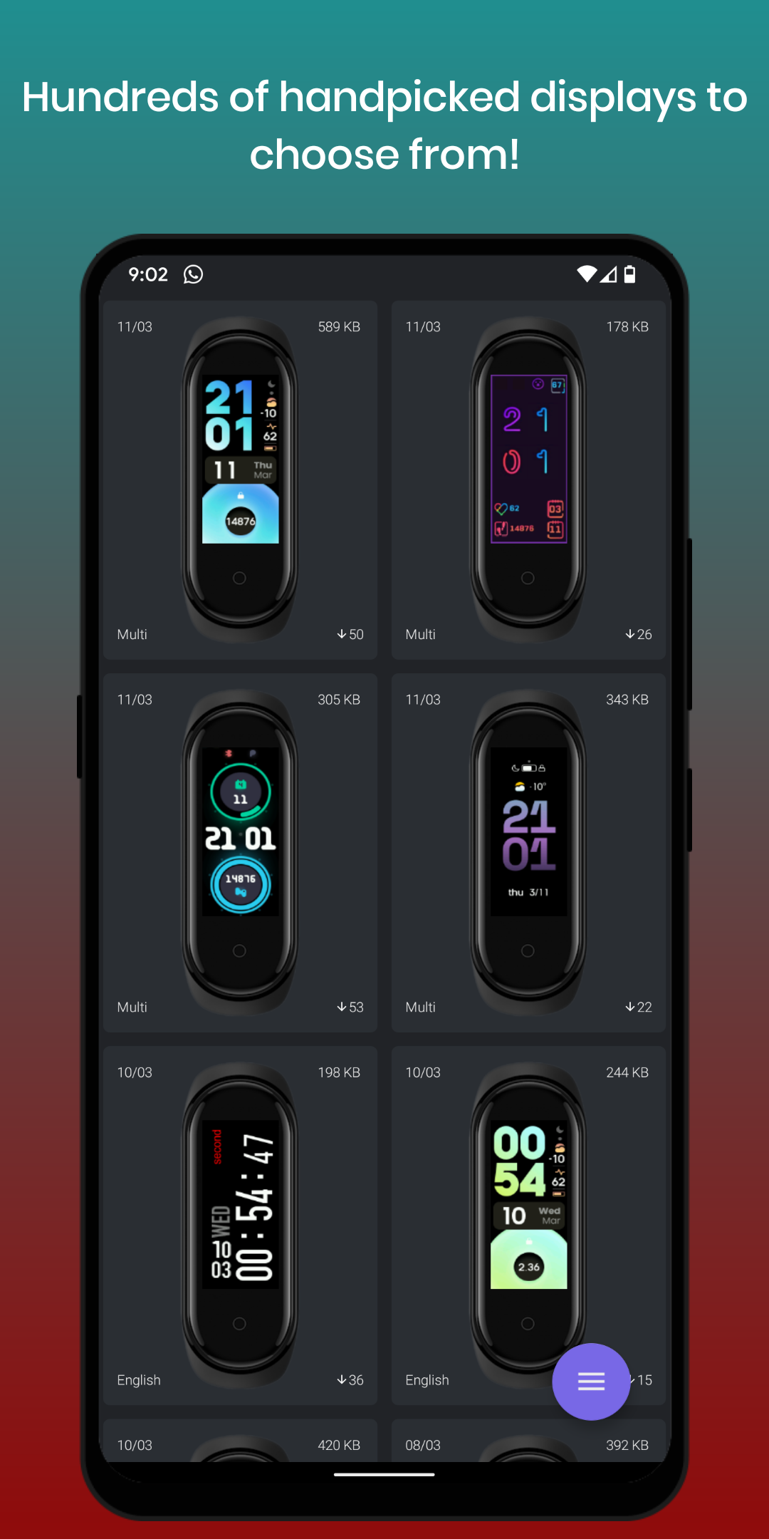 اسکرین شات 4 برنامه Mi Band 5 Watch Faces