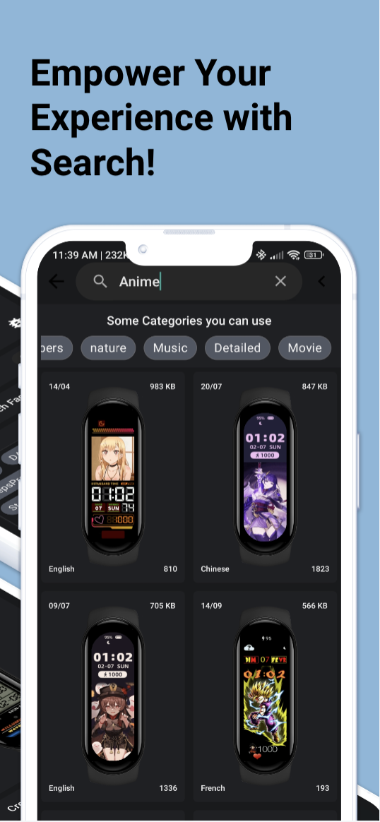 اسکرین شات 3 برنامه Mi Band 6 Watch Faces