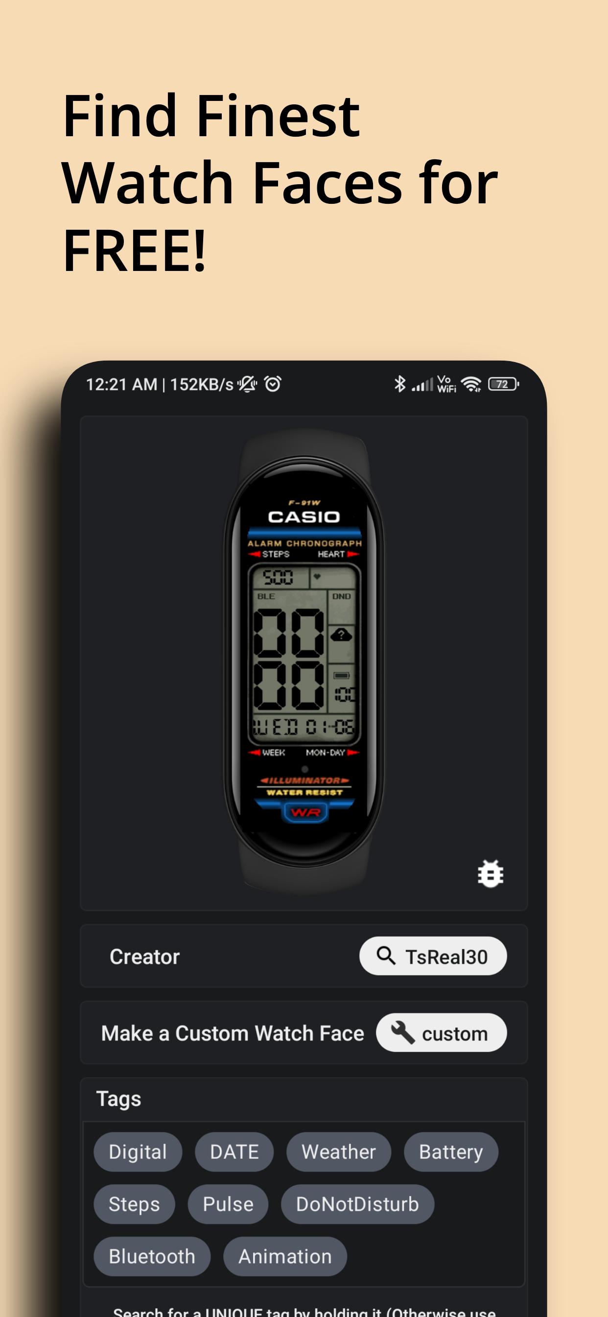 اسکرین شات 7 برنامه Mi Band 6 Watch Faces