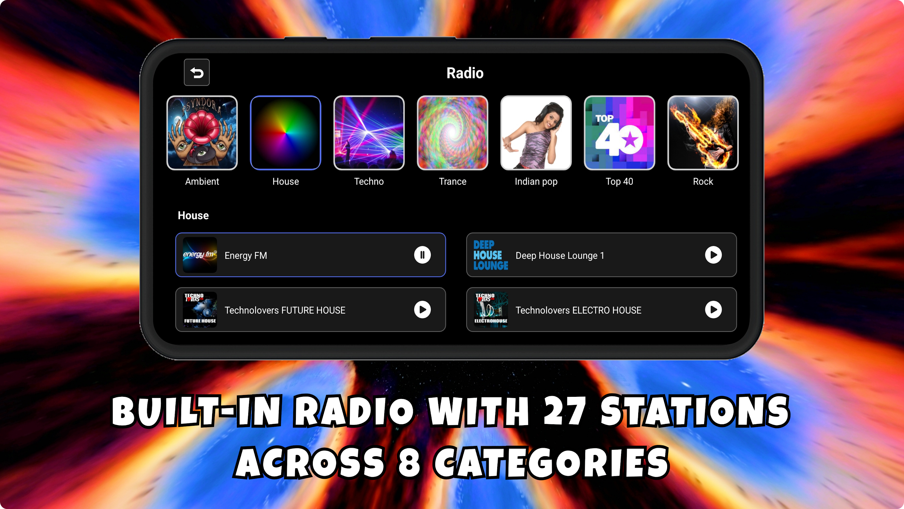 اسکرین شات 3 برنامه Astral 3D FX Music Visualizer