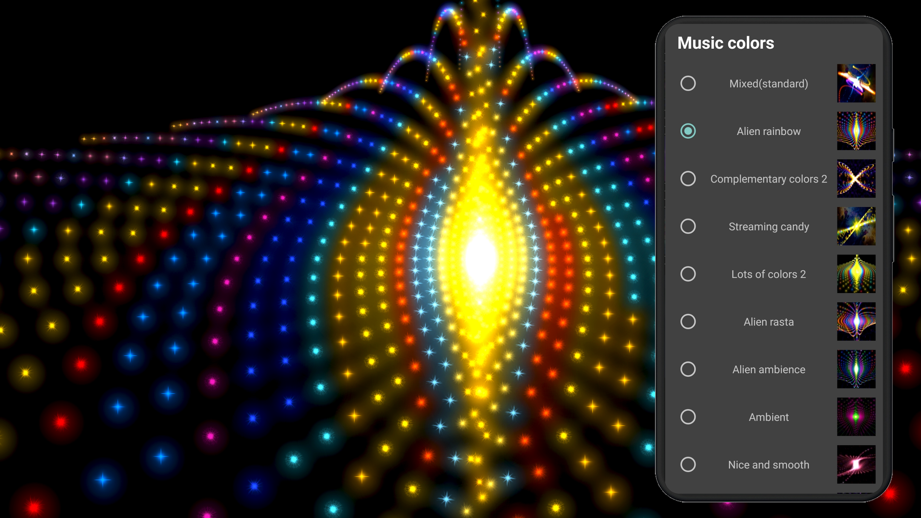 اسکرین شات 6 برنامه Alien Worlds Music Visualizer