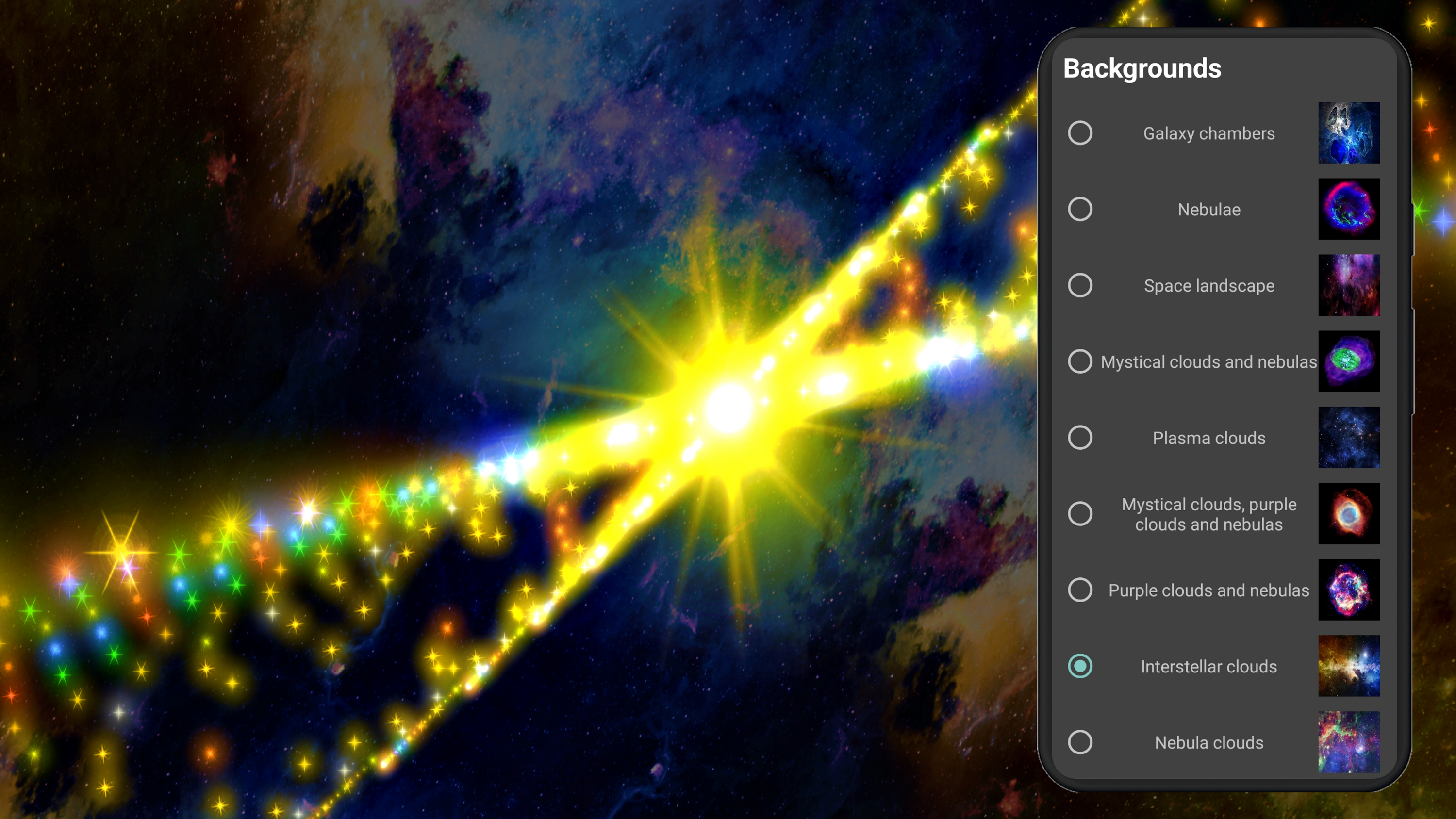 اسکرین شات 7 برنامه Alien Worlds Music Visualizer