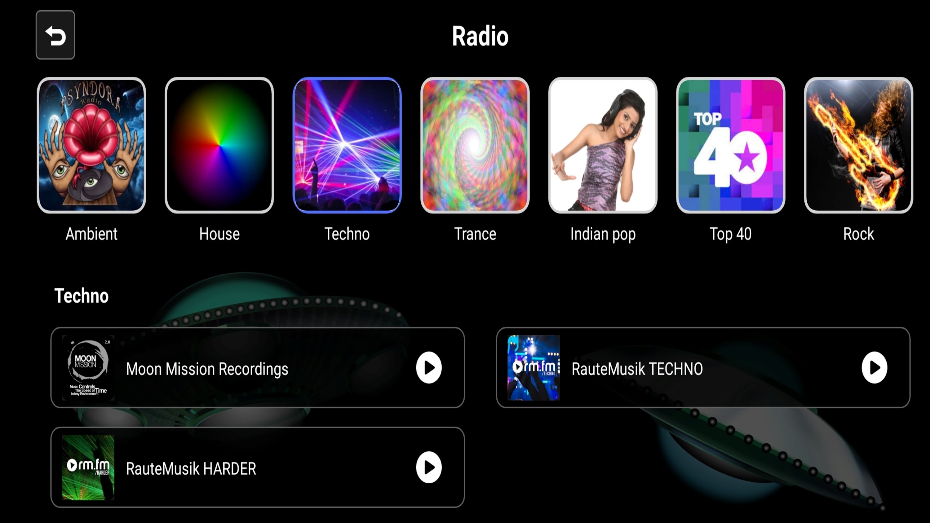اسکرین شات 4 برنامه Alien Worlds Music Visualizer