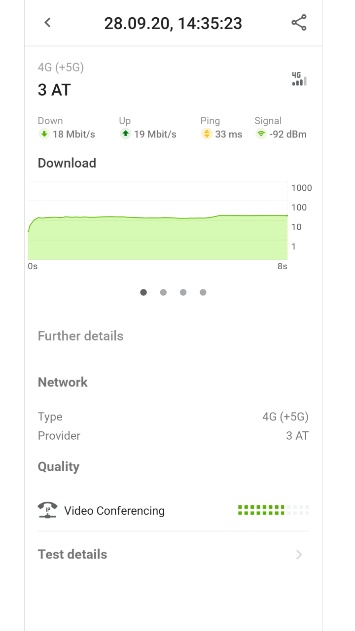 اسکرین شات 3 برنامه RTR-NetTest 3G/4G/5G IPv4/6