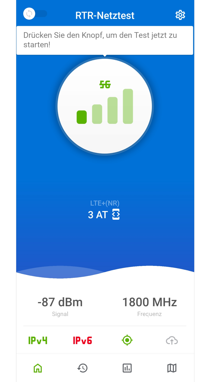 اسکرین شات 1 برنامه RTR-NetTest 3G/4G/5G IPv4/6