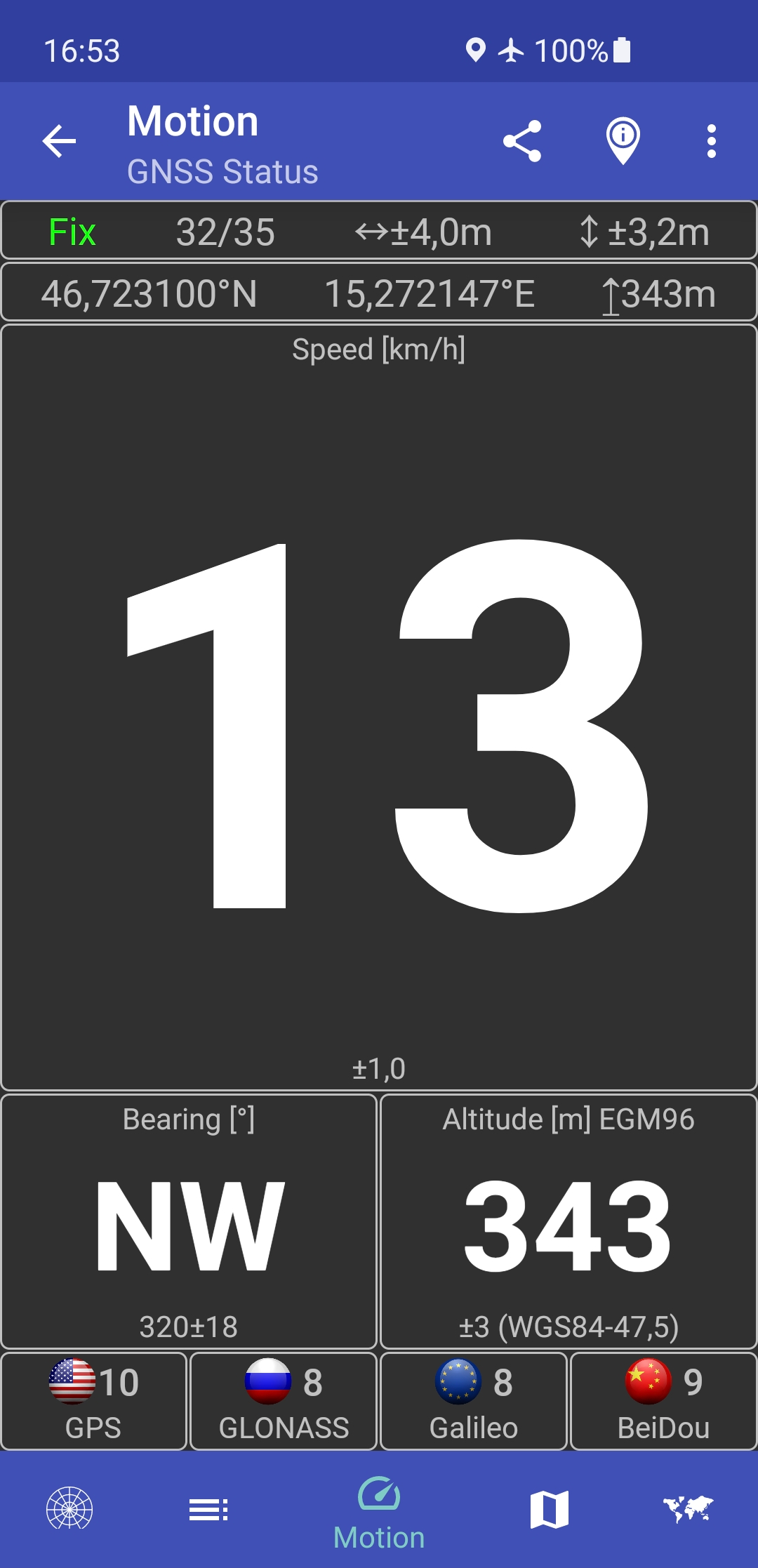 اسکرین شات 3 برنامه GNSS Status (GPS Test)