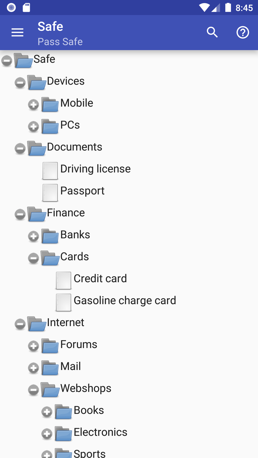 اسکرین شات 1 برنامه Pass Safe