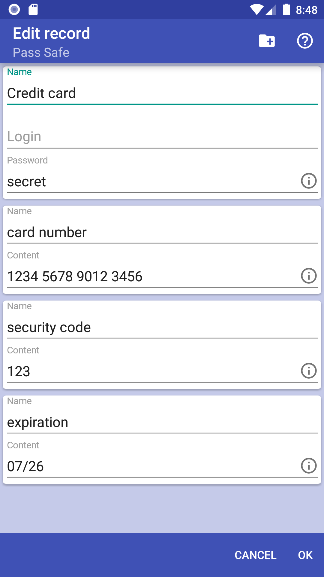 اسکرین شات 2 برنامه Pass Safe
