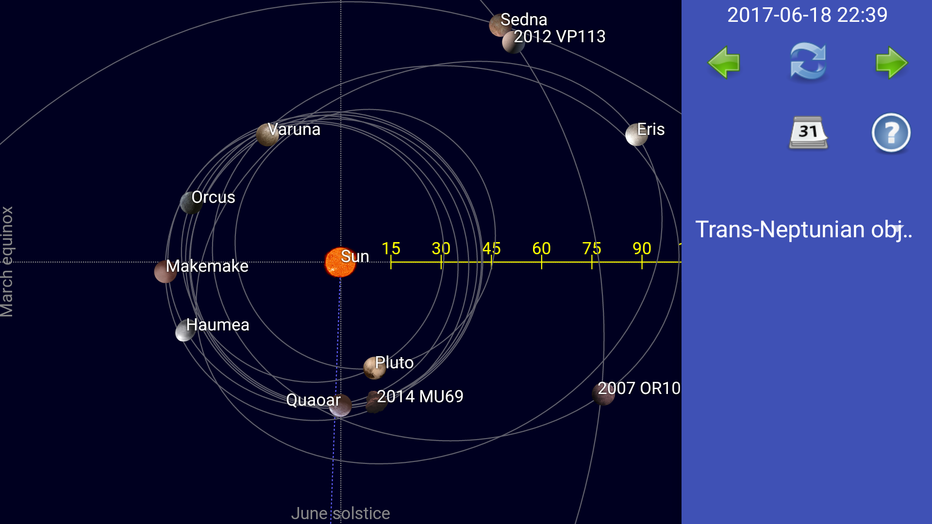 اسکرین شات 7 برنامه Sun, moon and planets