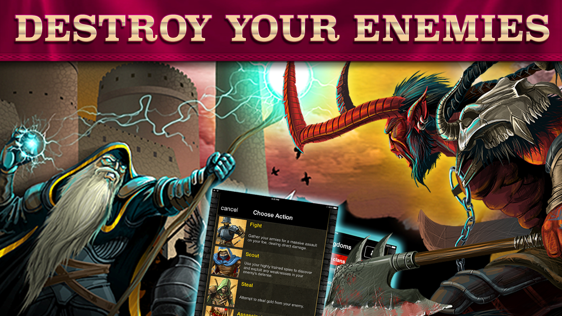 اسکرین شات 6 بازی Kingdoms at War: Hardcore PVP