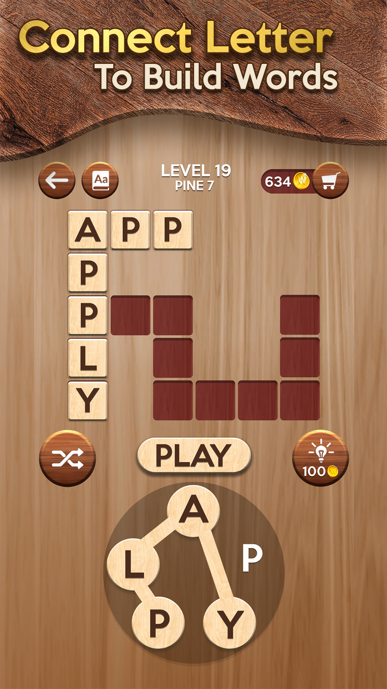 اسکرین شات 1 بازی Woody Cross: Word Connect