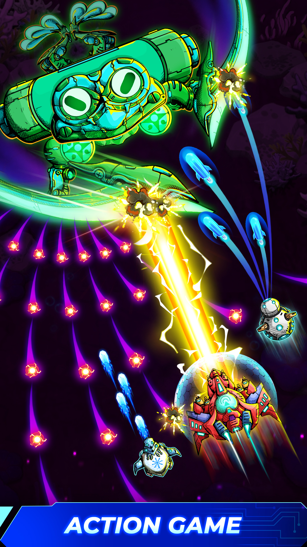 اسکرین شات 1 بازی Atlantis Invaders