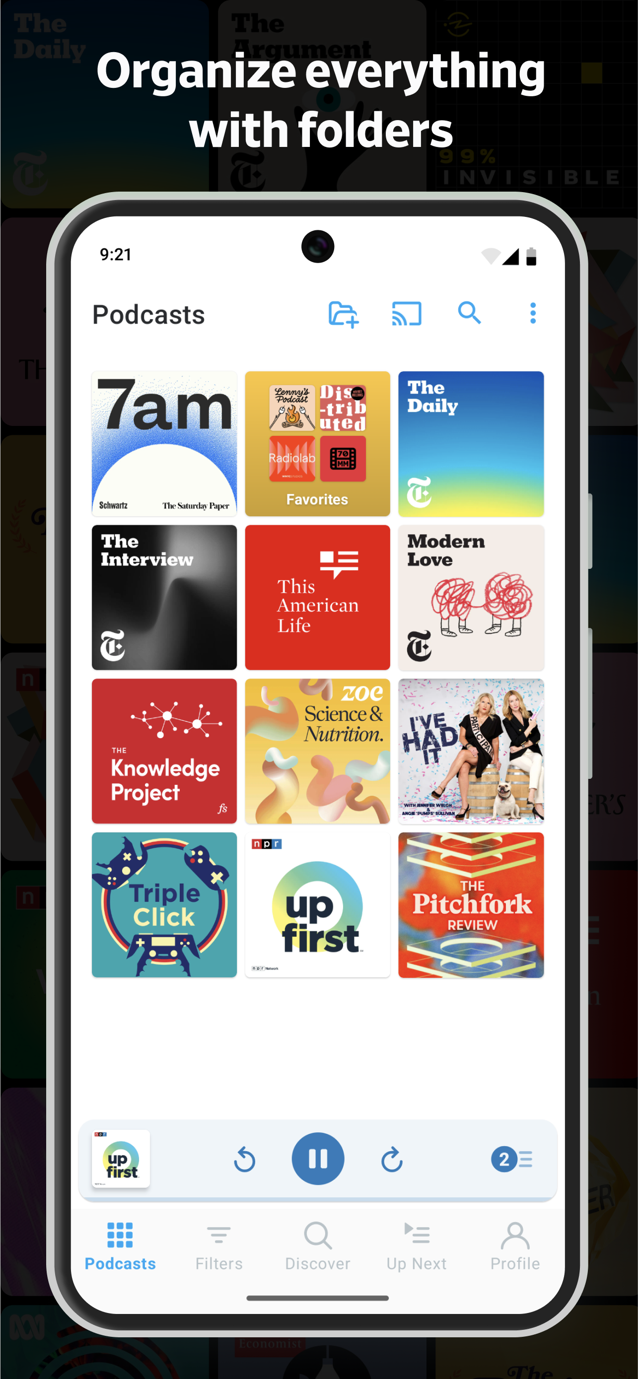 اسکرین شات 3 برنامه Pocket Casts - Podcast App