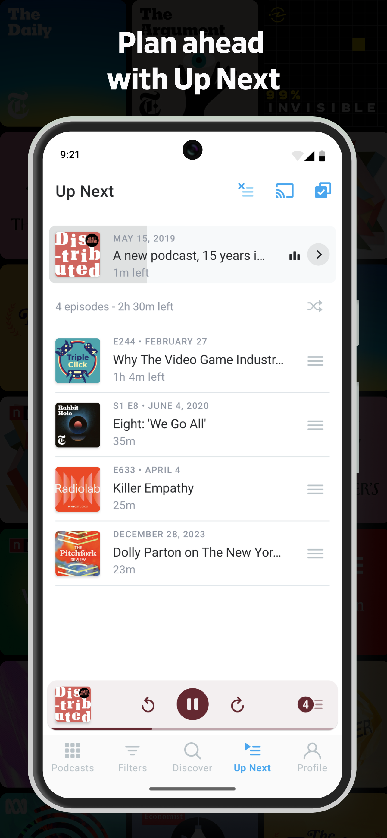اسکرین شات 5 برنامه Pocket Casts - Podcast App