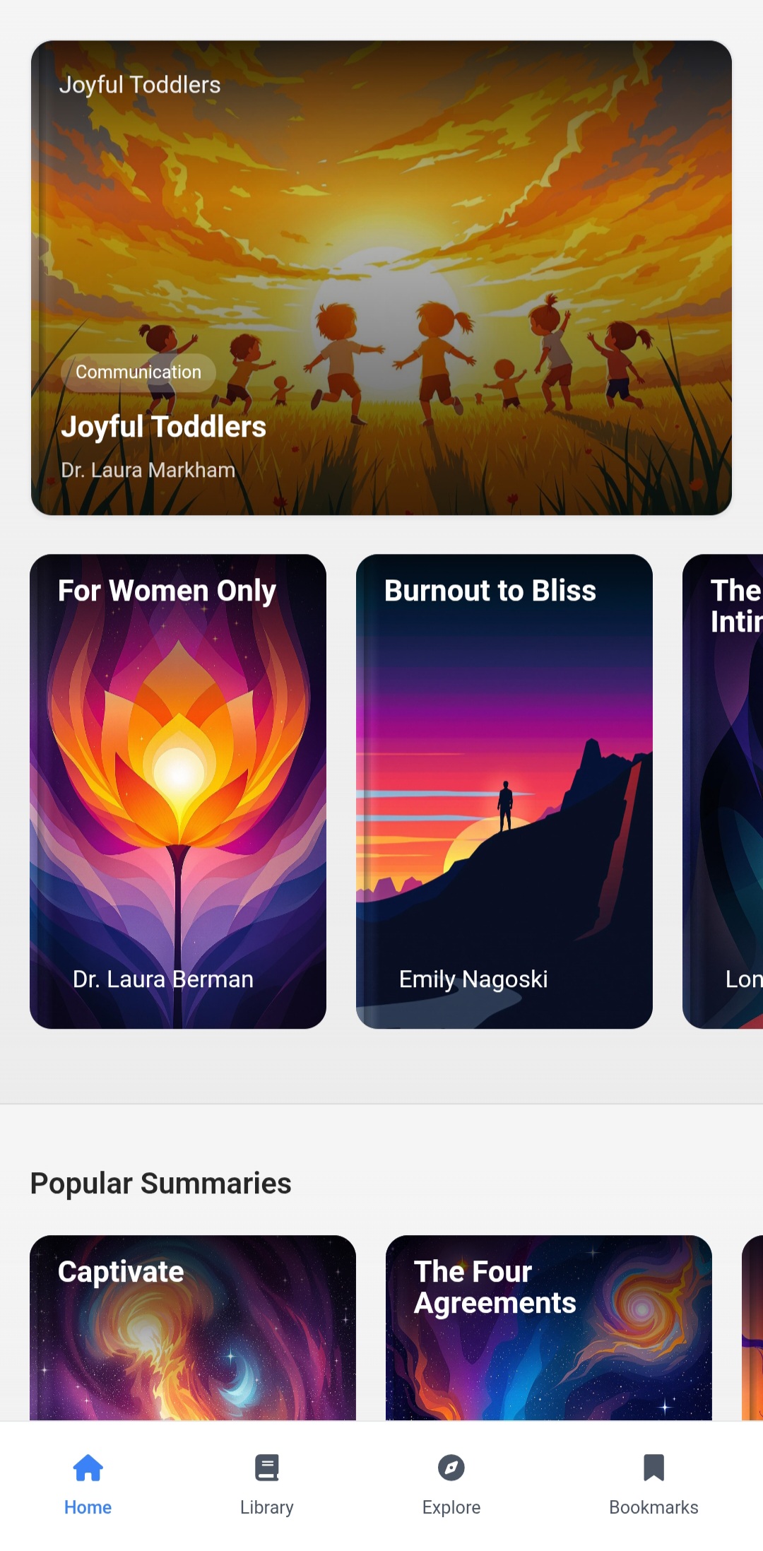 اسکرین شات 1 برنامه Book AI: AudioBooks, Summaries