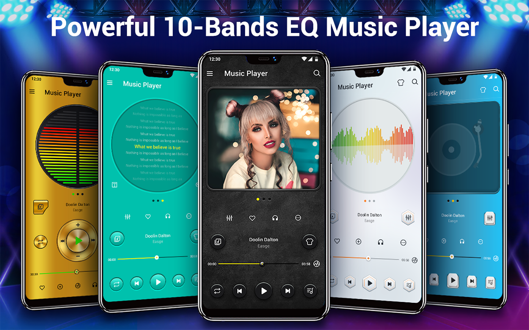 اسکرین شات 1 برنامه Music Player - Audio Player