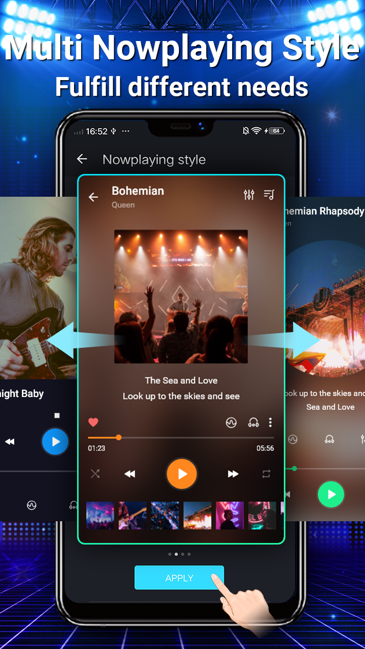 اسکرین شات 6 برنامه Music Player - Equalizer & MP3