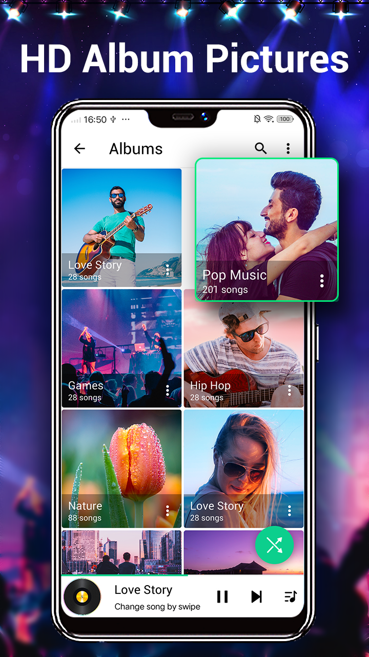 اسکرین شات 4 برنامه Music Player - MP3 Player & EQ