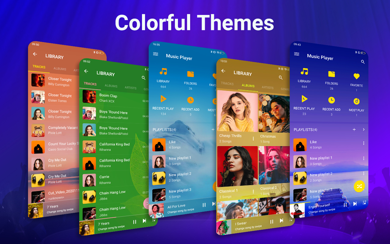 اسکرین شات 3 برنامه Music - Equalizer & Mp3 Player