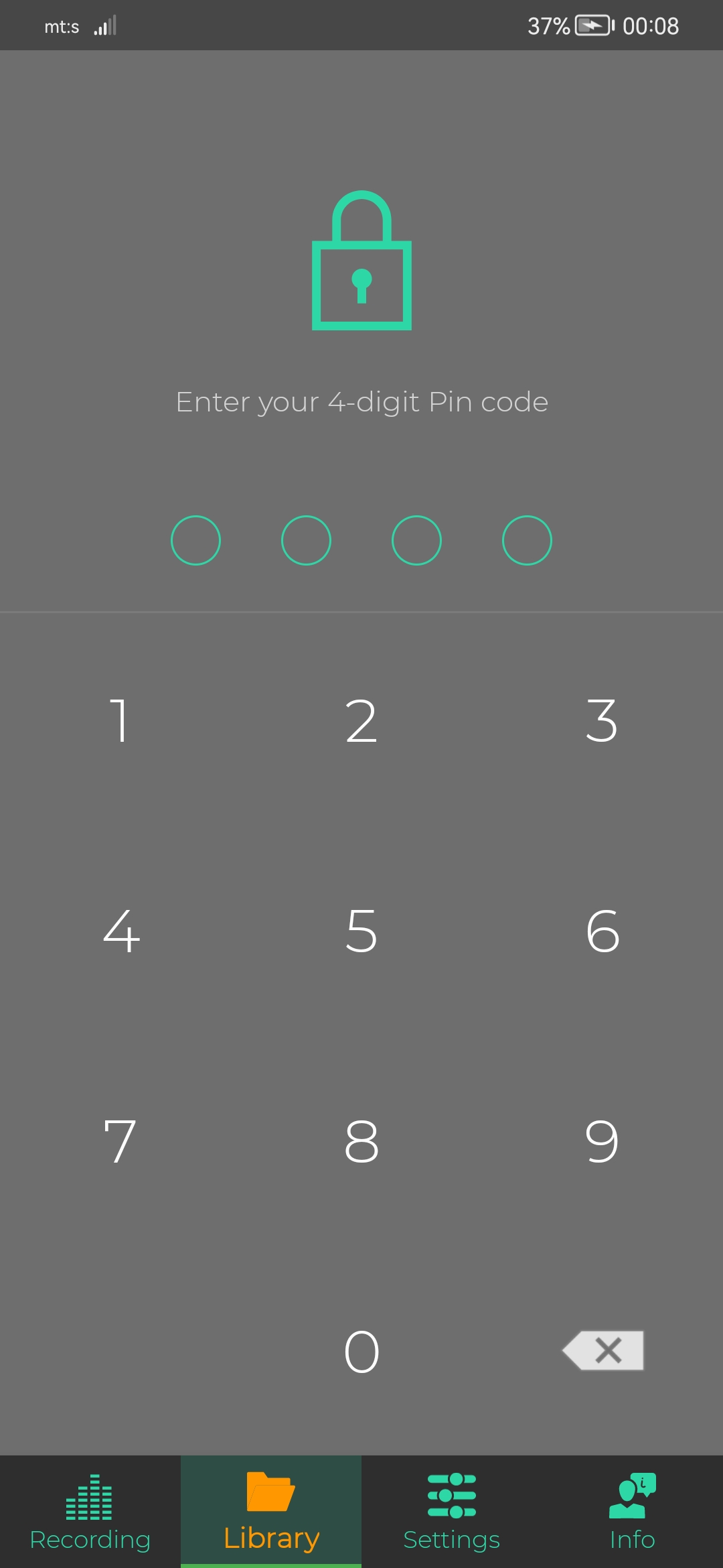 اسکرین شات 5 برنامه Secret Voice Recorder