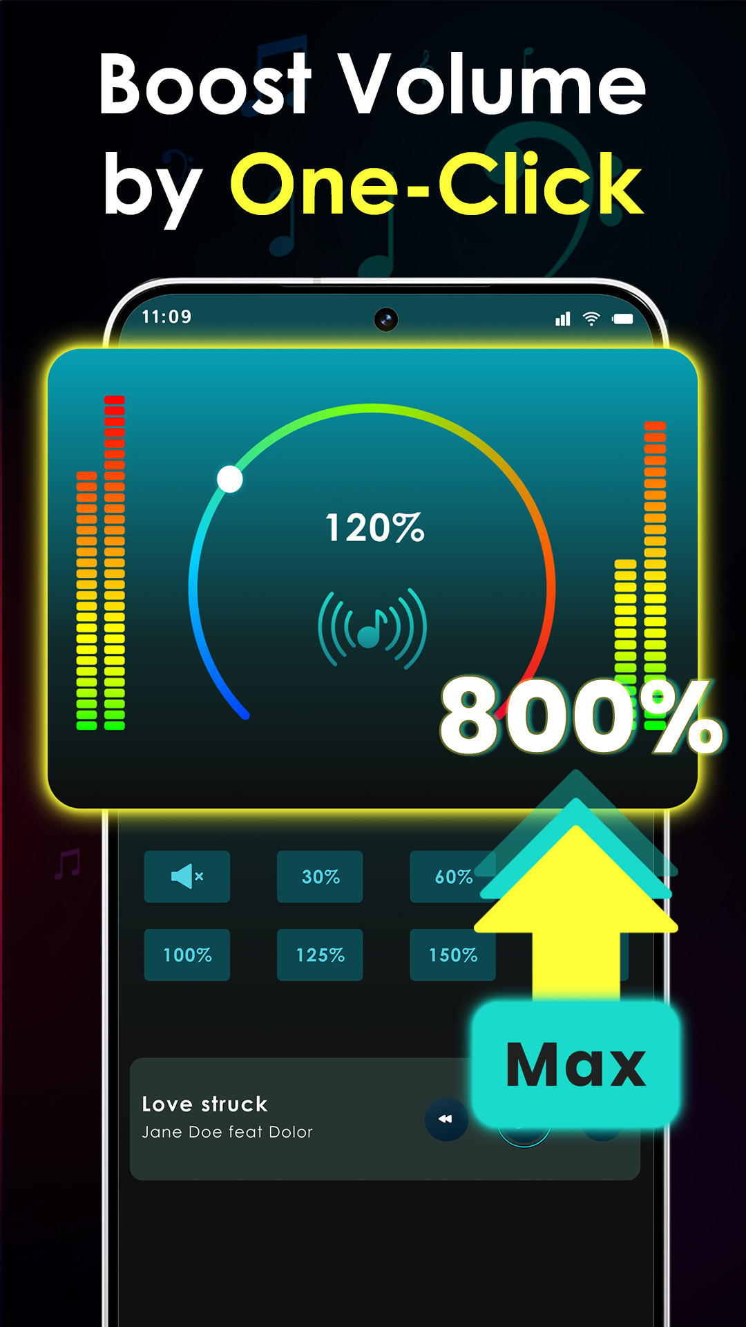 اسکرین شات 2 برنامه Volume Booster & Sound Booster