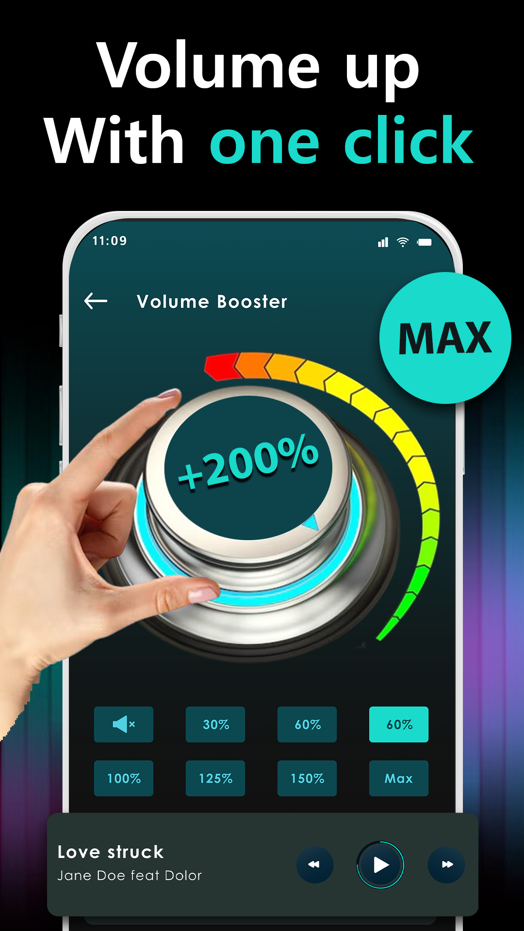 اسکرین شات 3 برنامه Volume Booster & Sound Booster