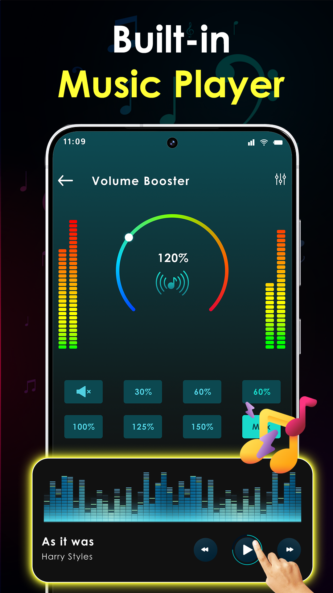 اسکرین شات 5 برنامه Volume Booster & Sound Booster