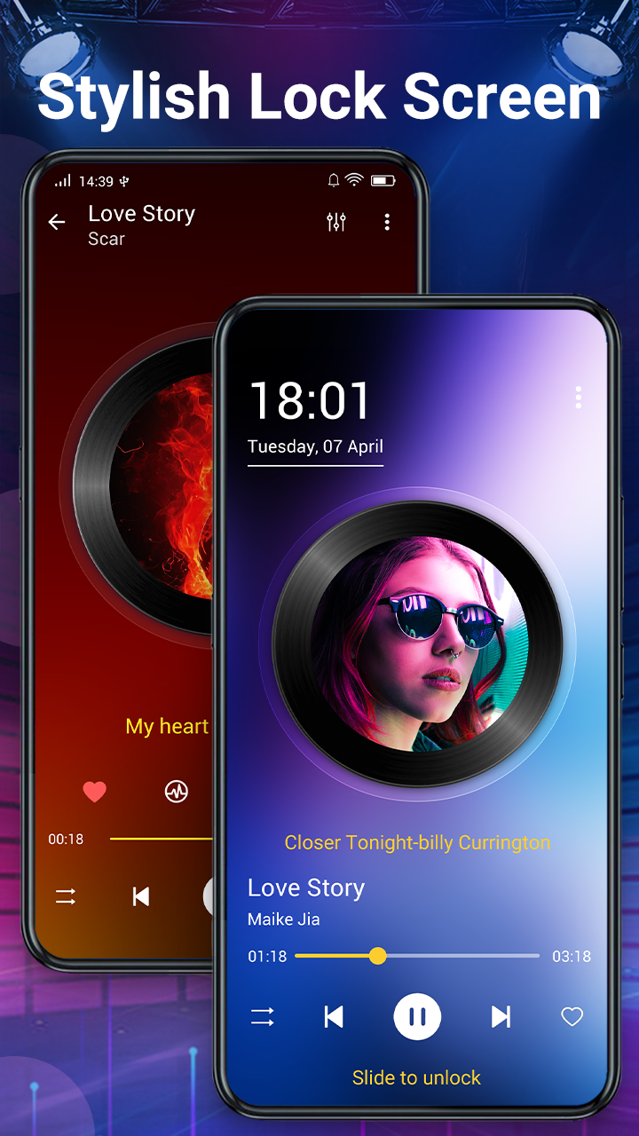 اسکرین شات 7 برنامه Music player- bass boost,music