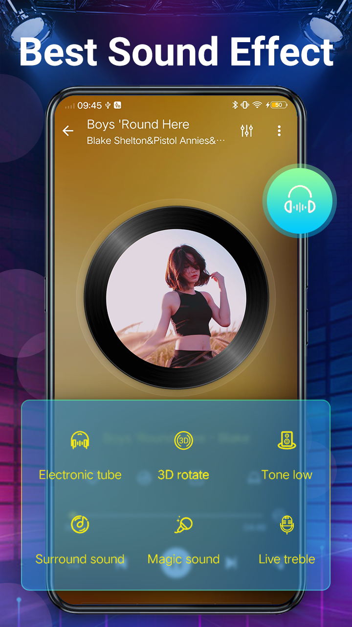 اسکرین شات 6 برنامه Music player- bass boost,music