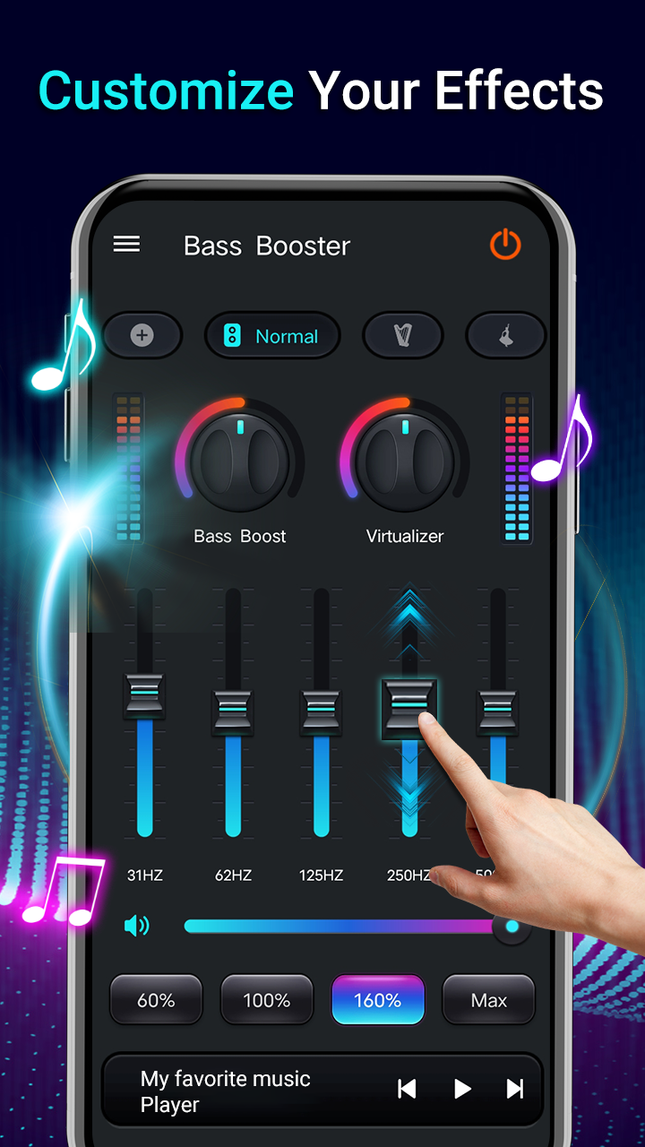 اسکرین شات 3 برنامه Equalizer- Bass Booster&Volume