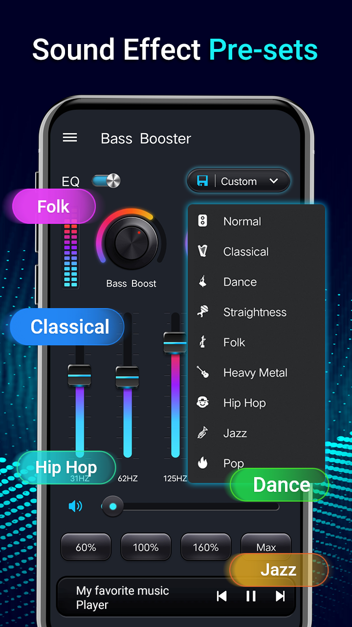اسکرین شات 2 برنامه Equalizer- Bass Booster&Volume