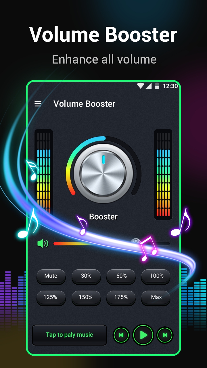 اسکرین شات 5 برنامه Volume Booster - Loud Speaker
