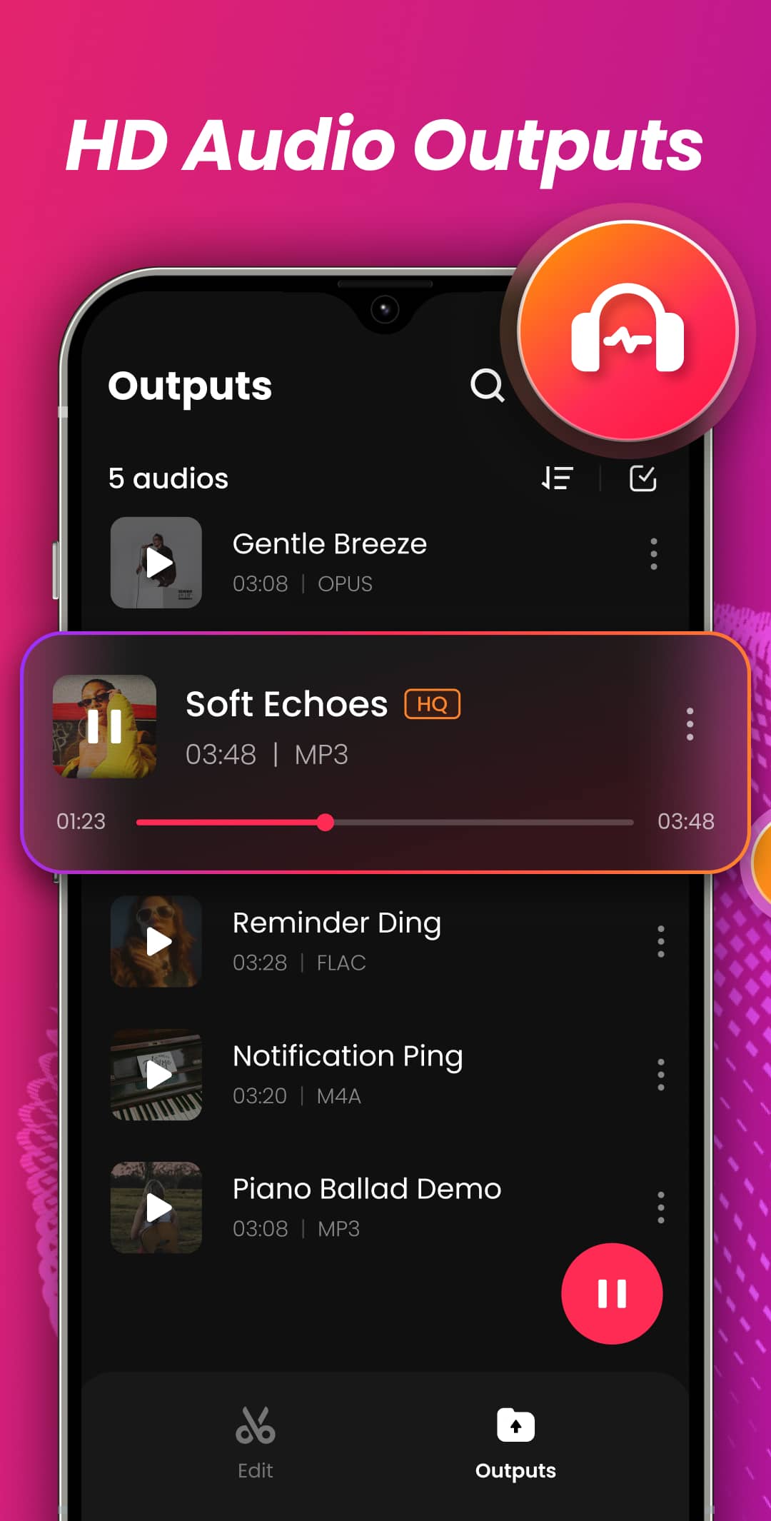اسکرین شات 6 برنامه Music Editor, MP3 Cutter