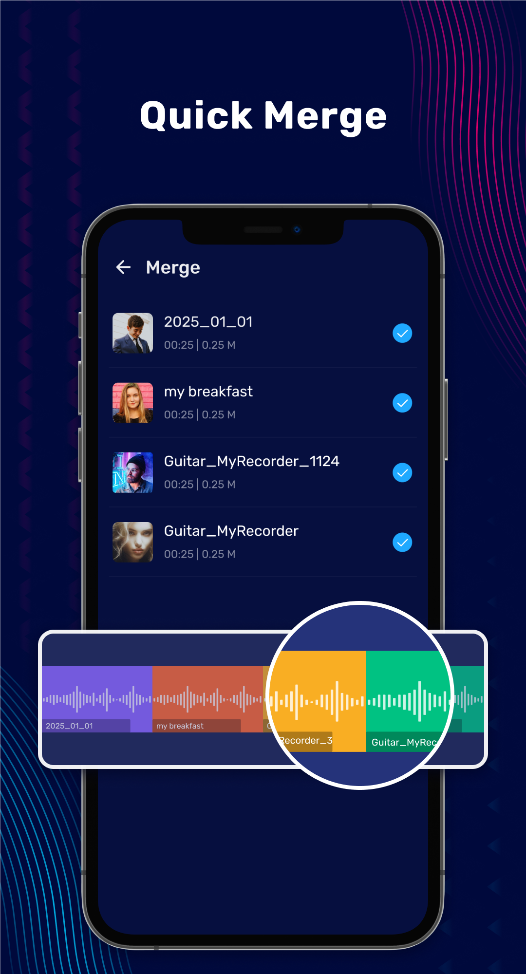 اسکرین شات 6 برنامه Audio Editor & Music Editor