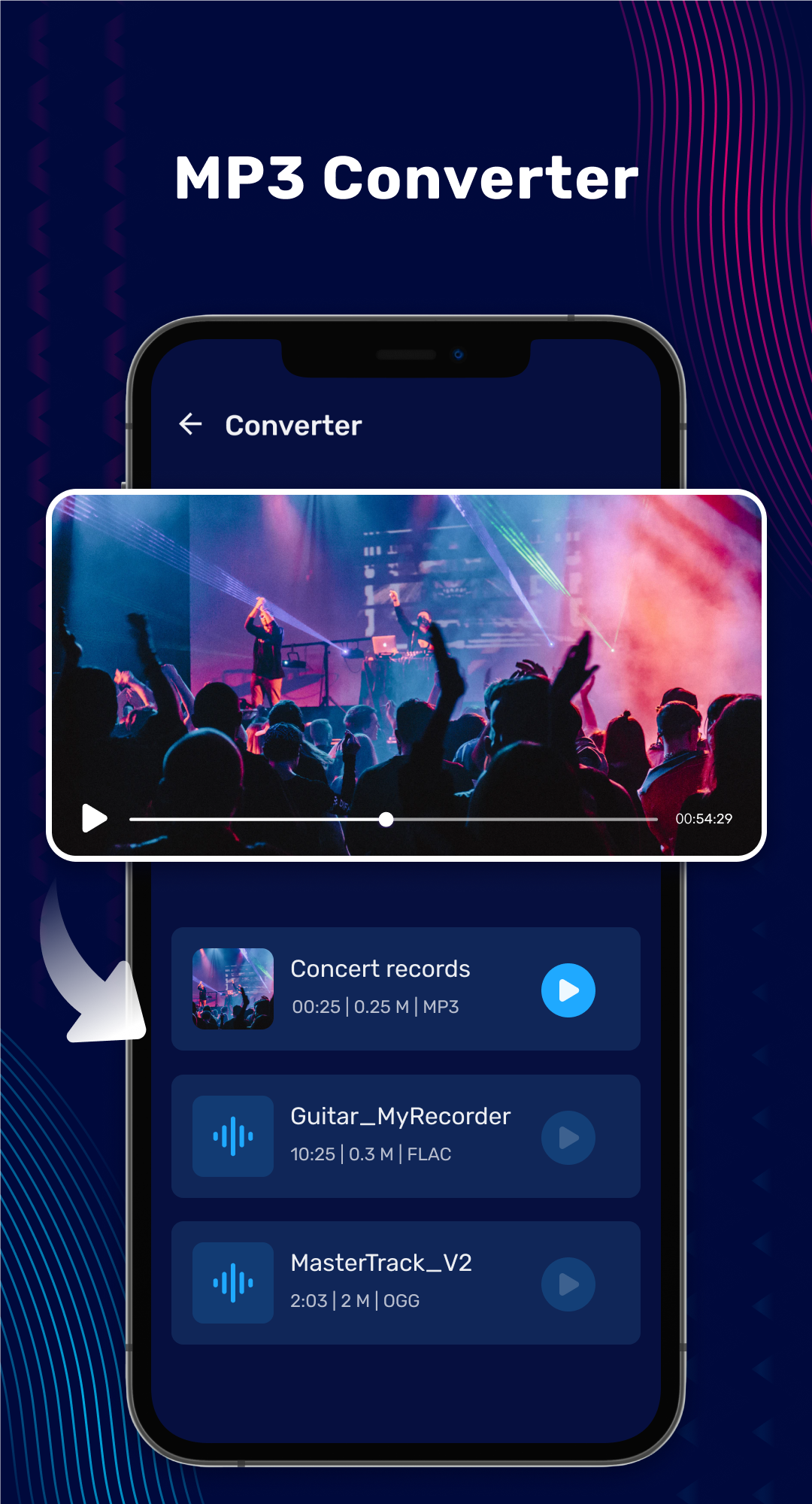 اسکرین شات 4 برنامه Audio Editor & Music Editor