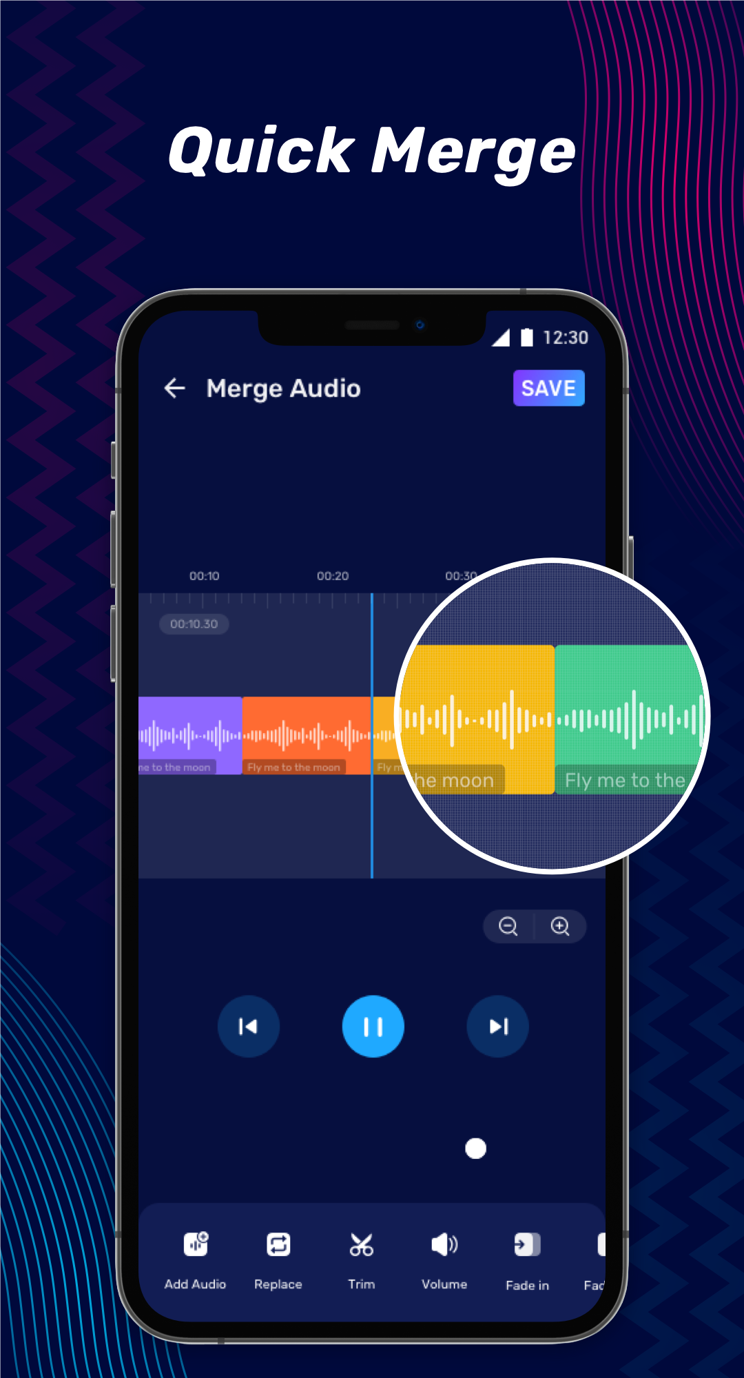 اسکرین شات 6 برنامه Audio Editor & Music Editor