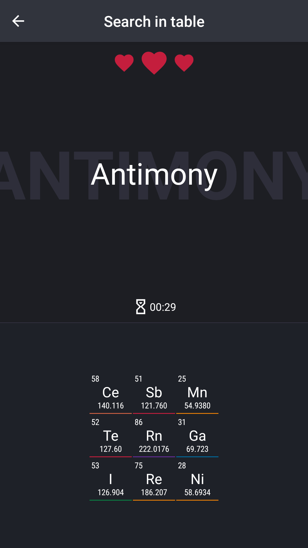اسکرین شات 5 بازی Periodic Table - Game