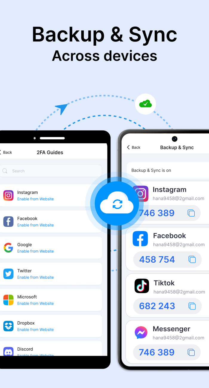 اسکرین شات 4 برنامه Authenticator - 2FA & Password