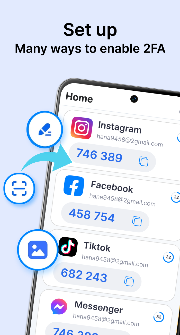 اسکرین شات 7 برنامه Authenticator - 2FA & Password
