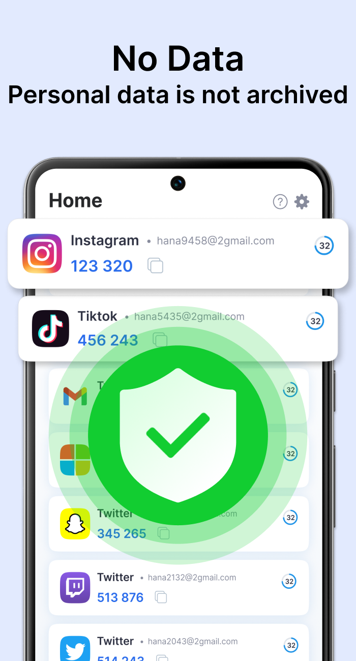 اسکرین شات 5 برنامه Authenticator - 2FA & Password