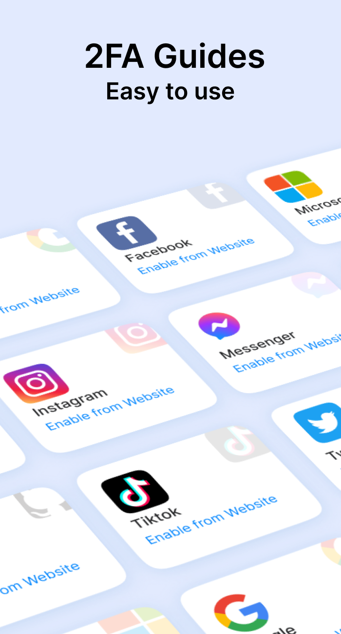 اسکرین شات 6 برنامه Authenticator - 2FA & Password