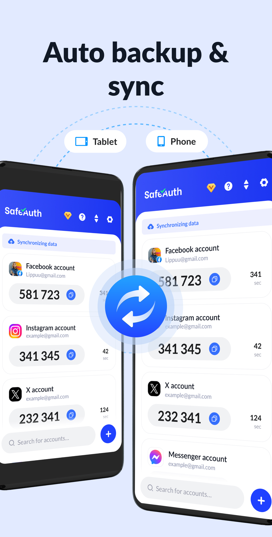 اسکرین شات 3 برنامه Authenticator App - SafeAuth